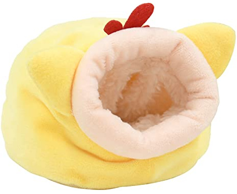 LEADSDGE Cage pour hamster, rongeurs, hamac, fournitures pour la maison, cochons d'Inde, lit chaud, petits articles pour animaux de compagnie, accessoires mignon cage en velours, jouet d'hiver