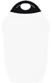Dexas Chop & Scoop Cutting Board with Non-Slip Feet, 6.5 x 10.5 Inch, BPA-Free Dishwasher Safe Kitchen Prep Board, White and Black