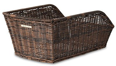 Basil Hinterrad-Korb Cento 42x25x21cm Rattan grobmaschig braun 20007 Fahrrad