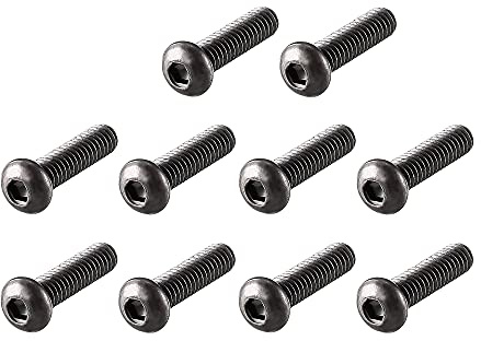 uxcell M2x8mm Thread Button Head Hex Socket Cap Screw Bolt 100pcs