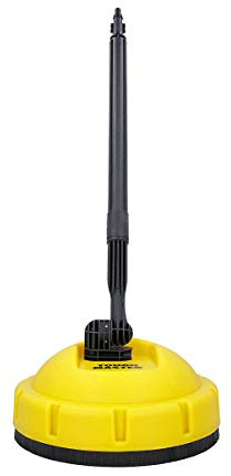 TOUGH MASTER Patio Cleaner with Dual Washers & 360 Degree Brush (TM-PBC-01), yellow/black
