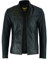Leatherick Veste de motard en cuir noir pour homme Veste de moto durable avec fermeture éclair et poches multiples (FR/ES, Alpha/lettres, L, Taille normale, Taille normale, Veste Hooper noire)