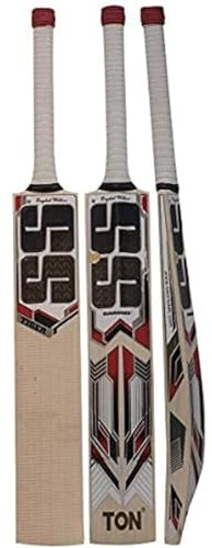 SS EWJnr0177 Cricket Bat Unisex-Adult, Beige/Red, Size 3