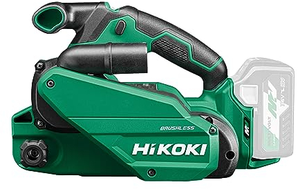 HiKOKI Akku Bandschleifer SB3608DA (18V, Schleiffläche (Breite): 76 mm, Bandlänge: 533 mm, Bandgeschwindigkeit: 122-450 m/min, Brushless, Zubehör)