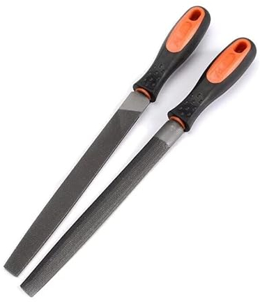 2 stücke 8 Zoll grob verzahnte Metallfeile für Metallbearbeitung Holzbearbeitung Stahl Raspel Feilen Set Halbrunde Feile Flache Feile