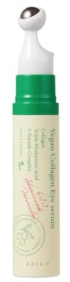 AXIS-Y Vegan Collagen Eye Serum K Beauty Triple Hyaluronic Acid & Peptide Collagen Serum Improve Skin Elasticity, Reduce Fine Lines & Dark Circles Vegan Korean Skin Care Eye Cream 0.33 Fl. Oz.