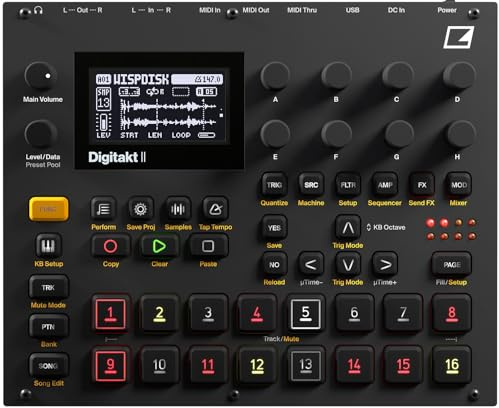 Elektron Digitakt II 16-Track Drum Computer and Sampler