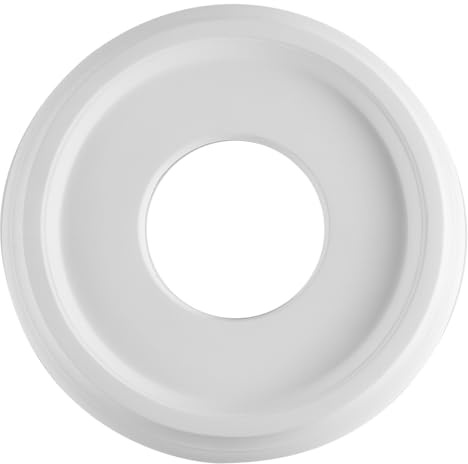 Laroal Médaillon de plafond en PU de 10 pouces 25 cm, base décorative pour luminaires, décoration de plafond moderne et écologique avec 3 cm d'épaisseur pour lustres