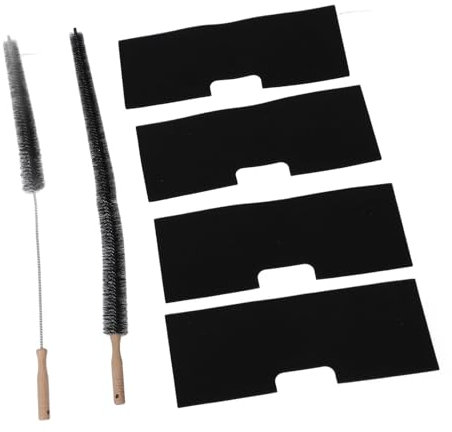 Bytesutbyte Av Tvättfilter med Ventilebrush, 4 St Tvättmaskin Torktumlare Combo Luddfilter med 2 Torktumlare Ventilationsborstar för WH01x35719, Tvättbar återanvändbar