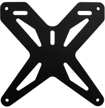 SUPPORTO TARGA ITALIA ALLUMINIO 6082 T6 ANODIZZATO NERO FORBIKES