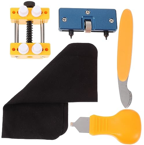 Healvian 4 1 Cuchillo De Palanca para Abrir Relojes Herramientas para Fijar El Asiento del Reloj Abridor De Caja Trasera Herramientas para Reemplazar La Batería del Reloj Kit De