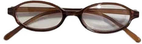 Oval Frame Lens Glasses Vintage Girls Colourful Colour Lens Small Frame Glasses Teenager Carnival For Teenagers Fashion Sunglasses, brown, One Size