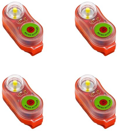 Lumière de Gilet de Sauvetage, lumières Gilet Sauvetage 6 pièces, lumières stroboscopiques Secours activées par l'eau pour lumière Marin et Aquatique