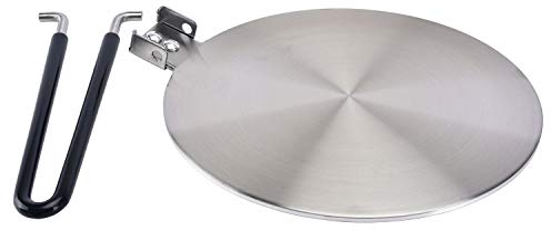 CozyKit Hitzeverteiler-Platte aus Edelstahl, für Induktionsherde, Elektroherde, für Kaffee, Milch, 19,1 cm…