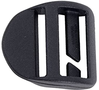 Basic Nature Unisex – Erwachsene Ladderloc Spezial Schließen und Verschluß, schwarz, 25 mm