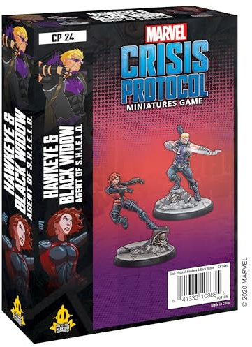 Atomic Mass Games - Marvel Crisis Protocol: Character Pack: Hawkeye and Black Widow - Miniature Game