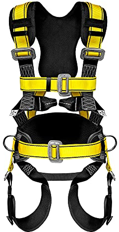 PONSA ECO10 – Sicherheitsgurt für Arbeiten in der Höhe mit 5 Verankerungspunkten und Positionierungsgurt