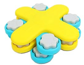 Flooof Level 3 Puzzle Feeder Dog Toy - Mental Stimulation Toys Slow Feeder Dog Bowls and Interactive Toy for Mental Growth of Small, Medium and Large Dogs