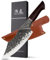 SHANGDAO 18 cm Couteau de chef, Couteau de boucherie pour viande, couteau de couperet à viande haute carbone japonais, couteau de coupe à viande forgée à la main, couteau de cuisine ultra pointu
