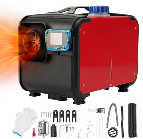 Fesuda 12V 8KW Diesel Standheizung, All-in-one Diesel Lufterhitzer Dieselheizung mit LCD-Display & Fernbedienung, Luftheizung Air Diesel für Wohnmobil, Garage, Autoanhänger, LKW, Boot