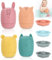 Toaren Silicone Jouet Bebe 8pcs Jouets Bain Bebe 1 Ans,Jouet Bebe 6 Mois,Poupées Matriochka Silicone Souple Jouet de Bain pour Bebe,Animaux Jouets Empilables Enfant Jeux Educatif 1 2 3 Ans