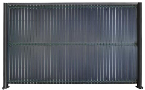 Kit de lamelles occultantes gris pour grillage rigide 1m23x2m50