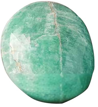 SUPBEI Piedra de Palma de amazonita 1 Piedra energética de Bolsillo, Piedra de preocupación de Cristal curativo Suave Energía Positiva equilibrada, meditación,1.57in(4cm)
