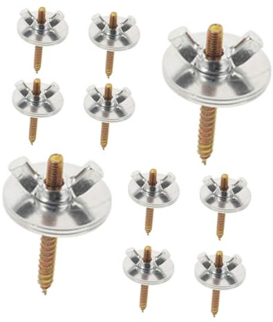 Kisangel 12sätze Montage-Schrauben Mit Muttern Und Unterlegscheiben Für Vogelkäfig Sitzstangen Und Vogelzubehör Einfache Installation Langlebig Für Kleintierkäfige Und Vogelständer
