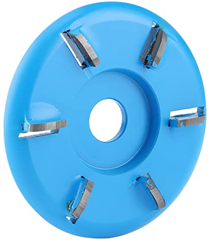 Yctze Cortador de Molineras de Disco de Tallado de Madera de Seis Dientes para Molinillos de ángulo: Herramienta de Carpintería de 3.5 Pulgadas para Bandeja de té y Grabado en la Mesa