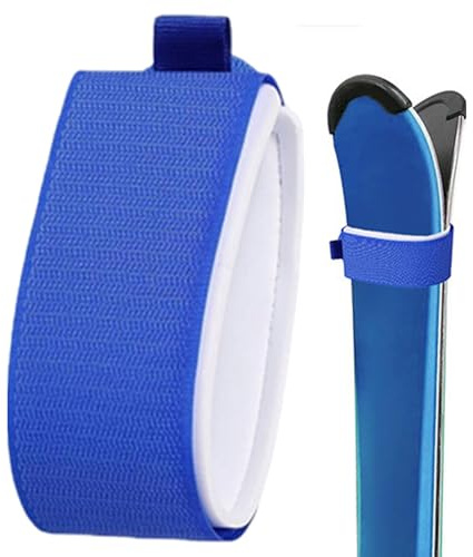 Skidband – 48 x 5 cm justerbara skidbindningar | Kardborreband med Eva | Klädsel | Nylon utomhus Gear Strap | Skidskydd för skidentusiaster
