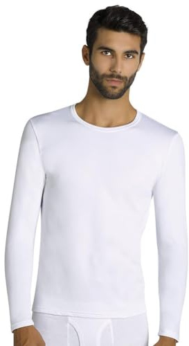 YSABEL MORA Camiseta Interior Térmica Manga Larga Hombre Retención de Calor Ideal Invierno Interior Afelpado Composición 92% Poliéster 8% Elastano