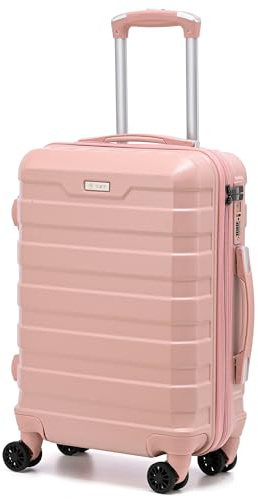 RMW Cabin Suitcase 20 inch Carry On Luggage Hard Shell Trolley | Lightweight 360° Spinner Wheels Reinforced zipper Adjustable Telescopic Handle 3 Digit TSA Lock