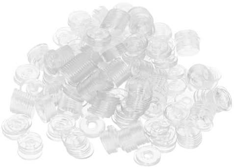 Angoily 500Pièces Rondelles Plates Vinyle Transparentes de Joint à Vis de Remplacement Résistantes à Usure pour Maintenance Installation