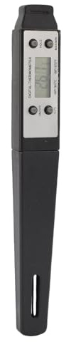 Jectse Thermomètre électronique de Poche Thermomètre Alimentaire Numérique à Réponse Rapide adapté à la Cuisine Matériau ABS de Haute Précision (BLACK)