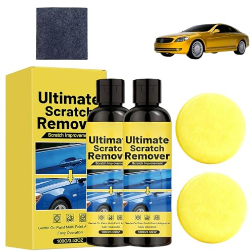 Rimuovi Graffi per Veicoli con Spugna Car Scratch Repair Paste, Pasta Rimuovi Graffi, Cera per Riparazione Graffi Dell'auto, Pasta per Riparazione Graffi per Tutti i Tipi di Veicoli