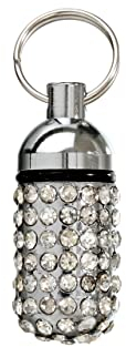 Karlie Adresstube Strass silber L: 15 mm ø: 8 mm farblich sortiert