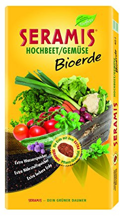 Seramis Bancal/Verduras bioerde 17,5 L turba sin Tierra, Amarillo, 40,0 x 7,7 x 80 cm, 730673