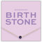 happymaker - Geburtsstein Wassermann Kette, vergoldete Silberkette 925 mit Amethyst, echter Edelstein für Sternzeichen Wassermann Februar, handgefertigt und größenverstellbar, Geschenkverpackung