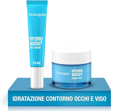 Neutrogena Hydro Boost Crema Idratante Viso 50 ml e Contorno Occhi 15 ml