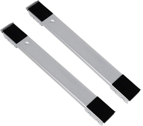 YASTA Supporto Lavatrice Frigorifero Asciugatrice Carrello Con Ruote Elettrodomestici Base Sposta Mobili Pulizie Difficili Regolabile DA 45 a 75cm con freni Antivibrazione peso massimo 400 Kg