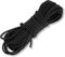 Cuerda elástica de 10 m, Cuerda elástica de 8 mm con 20 Clips, cordón elástico y Banda elástica Negra, Cable elástico Resistente y tensores elásticos para Lonas, Camping y Exterior