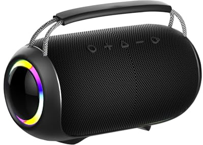 Altavoz Bluetooth LED 40W, Autonomía 15 Horas para Camping y Fiestas