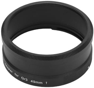 Fydun 49mm Lens Filter Adapter Ring for GR3 Camera for GA1 Conversion Lens Digital Camera Filter Adapter