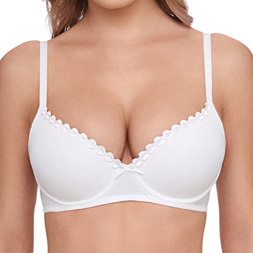 Susa Women's Wiesn-Zauber BH 8025 Mit Push-Up-Schalen Dirndl Bra, White - Weiß (weiß 003), 36A (Manufacturer Size: 80A)