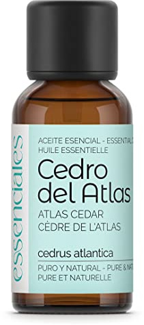 ESSENCIALES Aceite Esencial de Cedro 30 ml – 100% Puro y Natural – Aroma Envolvente – Ideal para Difusor, Relax y Aromaterapia