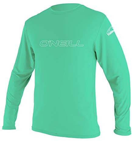 O'Neill Youth Basic Skins L/S Sun Shirt - Light Aqua, 14