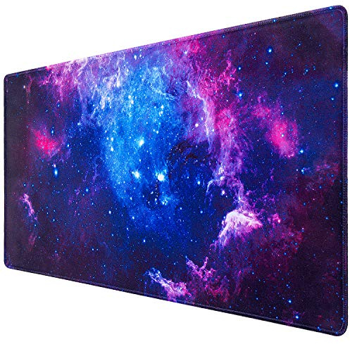 Canjoy Gaming Mouse Pad, 31.5x15.7inch Large Extended Mousepad Big Computer Desk Mat for Keyboard and Mouse Full Desk Mouse Mat with Non-Slip & Rubber Base