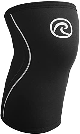 Rehband 5mm Knee Sleeves for Functional Training, Cross-Training & Powerlifting, Weightlifting Knee Support made of Neoprene, Unisex, Colour:Black, Size:Medium