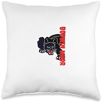Bodmin Moor Designs of the Beast Beast Bodmin Moor UK Legend Big Black Cat Cougar Panther Throw Pillow, 16x16, Multicolor