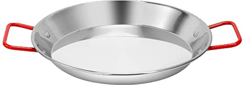 Walopola Padella robusta per paella spagnola, casseruola, zuppa, pentola calda, grande padella per piani cottura a induzione